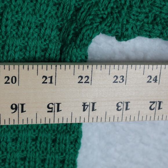 Carraig Donn Irish Wool Sweater Mens XL Green Cable Knit Turtleneck St Patricks - Picture 5 of 8